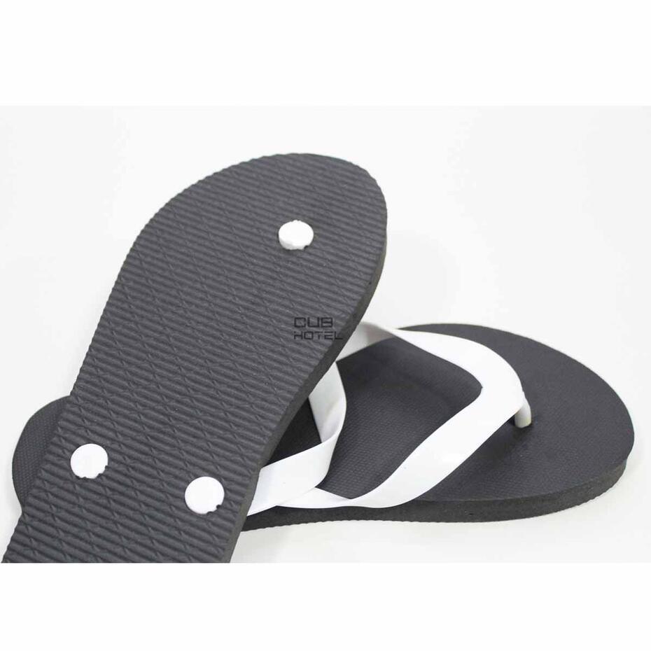 100 Pares, Chinelos Hotel Flip Flop Black, 29Cm